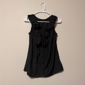 5/$55 !! 🔥 Banana Republic Black Ruffle Button-Down Blouse